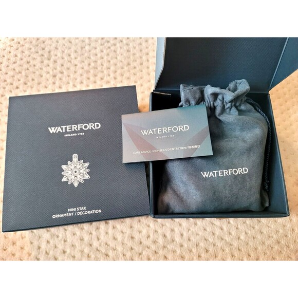 NIB WATERFORD Crystal Christmas Mini Star Ornament 2024 1072428 - Picture 5 of 8